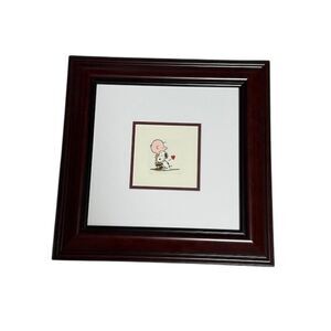 Charlie Brown and Snoopy Animation Art Etching 2005 5"